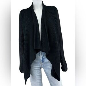 Vince Black 100% Cotton Cardigan Size XS H0713